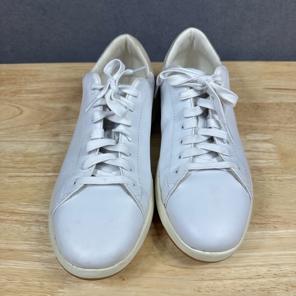 Cole Haan Grand OS White Leather Lace Up Sneakers Men’s Size 8M Tennis